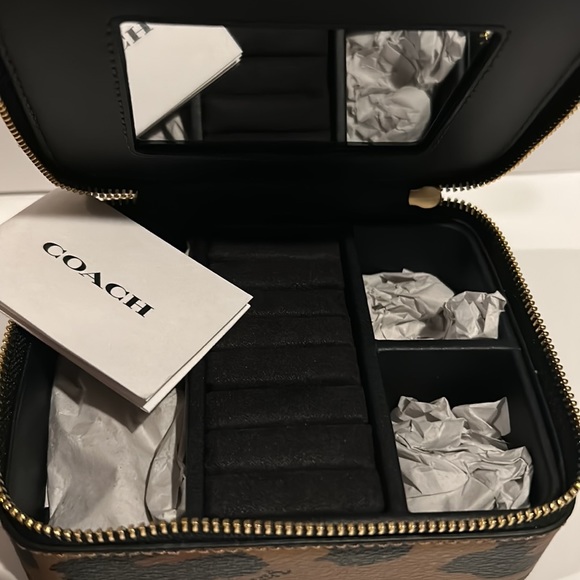 🐼🐼 Coach C8081G 🐼 Jewlery Leopard Print Ring Necklace Bracelet Box Case 🐼 D1 - Picture 4 of 6